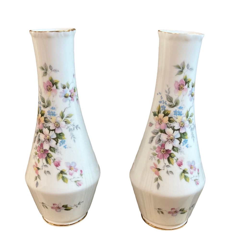 Royal Grafton Summer Melody bone china vases set of 2